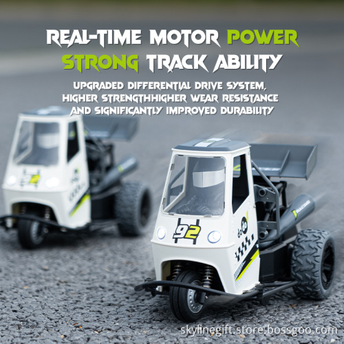 S810 RC Motorcycle With Light Spray 2.4G Remote Control Cars Electric High Speed Three Wheels Emulation Motorcycles